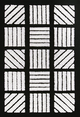 Loloi Metro MR-01 Black/White Area Rug main image