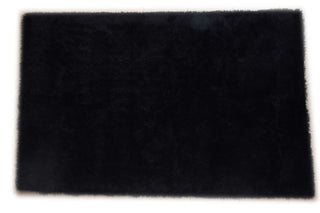 JazzyFloors Mason Solid Black Area Rug main image