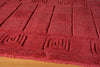 Momeni Metro MT-03 Burgundy Area Rug Closeup