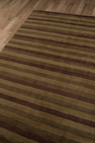 Momeni Metro MT-13 Brown Area Rug Corner Shot Feature