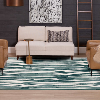 Karastan Rendition Mezzo Mallard Green Area Rug by Stacy Garcia Lifestyle Image