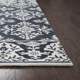 Rizzy Marianna Fields MF311A Navy Area Rug Corner Shot