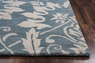 Rizzy Marianna Fields MF9492 Light Blue Area Rug Edge Shot