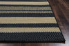 Rizzy Millington MG4770 Black Area Rug Edge Shot