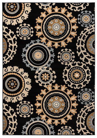 Rizzy Millington MG4861 Black Area Rug main image