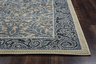 Rizzy Millington MG4899 Blue Area Rug Edge Shot Feature