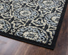 Rizzy Millington MG4916 Black Area Rug Corner Shot
