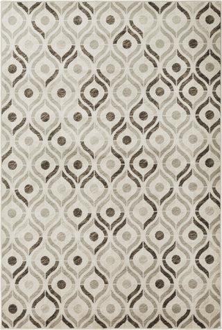 Surya Mahadayi MHI-4101 Dark Brown Khaki Light Gray Ivory Area Rug main image