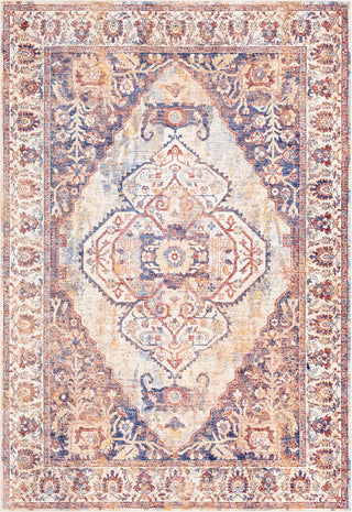 Surya Mahal MHL-2309 Denim Navy Cream Rose Burgundy Wheat Khaki Bright Orange Yellow Dark Green Area Rug main image