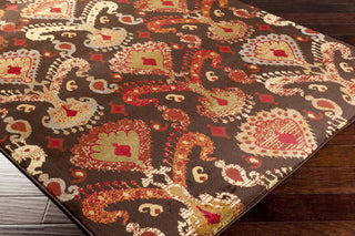 Surya Midtown MID-7758 Chocolate Machine Loomed Area Rug Corner Shot