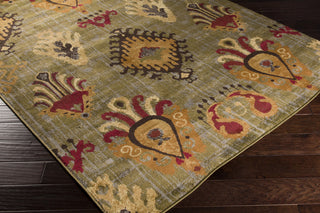 Surya Midtown MID-7759 Olive Machine Loomed Area Rug Corner Shot
