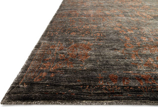 Loloi Mirage MK-04 Charcoal/Copper Area Rug Round Image Feature