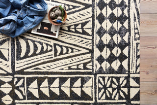 Loloi Mika MIK-03 Ivory/Black Area Rug Runner Image