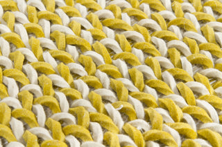 Chandra Milano MIL-24501 Yellow/Ivory Area Rug Close Up