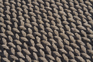 Chandra Milano MIL-24502 Black/Taupe Area Rug Close Up