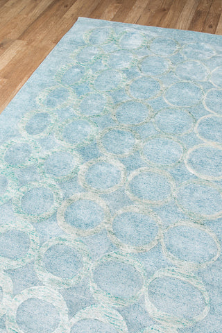 Momeni Millenia MI-01 Light Blue Area Rug Corner Shot