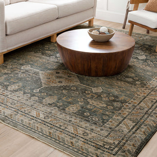 Karastan Echo Milo Grey Area Rug Lifestyle Image Feature