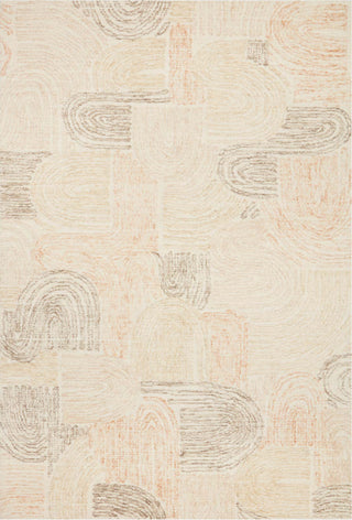 Loloi Milo MLO-02 Peach / Pebble Area Rug