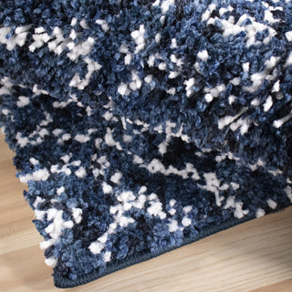 Orian Rugs Angora Mini Diamonds Navy Area Rug Pile Image