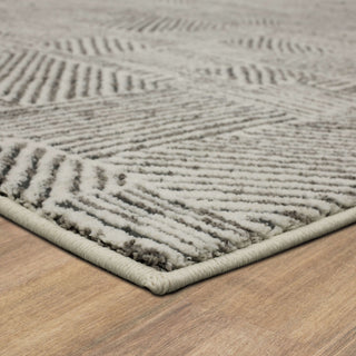 Karastan Vanguard by Drew and Jonathan Home Minoan Frost Grey Area Rug Lifestyle Image