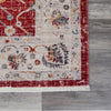 LR Resources Mirage Pleasant Traditional Red Area Rug Corner Image
