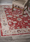 LR Resources Mirage Pleasant Traditional Red Area Rug Lifestyle Image