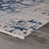 LR Resources Mirage Traditional Distressed Navy Floral Area Rug Angle Image