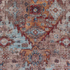 LR Resources Mirage Fanciful Multicolored Medallion Area Rug Detail Image