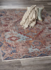 LR Resources Mirage Fanciful Multicolored Medallion Area Rug Lifestyle Image