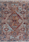 LR Resources Mirage Fanciful Multicolored Medallion Area Rug main image