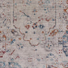 LR Resources Mirage Charming Traditional Distressed Light Gray / Multi Area Rug Detail Image