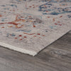 LR Resources Mirage Charming Traditional Distressed Light Gray / Multi Area Rug Angle Image