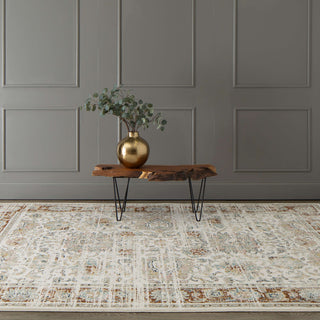 Karastan Zephyr Mistral Rust Area Rug Lifestyle Image