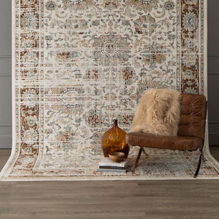 Karastan Zephyr Mistral Rust Area Rug Lifestyle Image