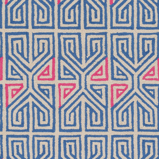 Artistic Weavers Miyako Aspen Royal Blue/Hot Pink Area Rug Swatch