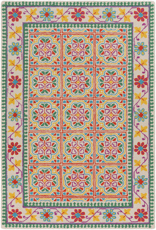 Artistic Weavers Miyako Citrine Kelly Green/Poppy Red Area Rug main image