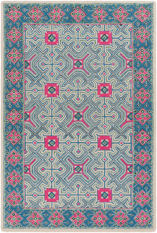 Artistic Weavers Miyako Citrine Denim Blue/Hot Pink Area Rug main image