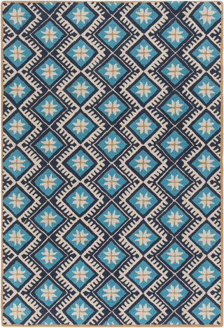 Artistic Weavers Miyako Mimosa Turquoise/Navy Blue Area Rug main image