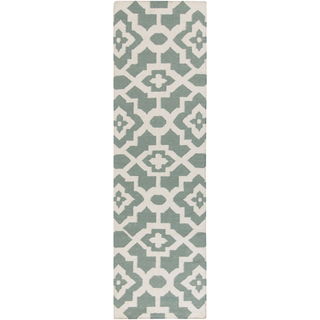 Surya Market Place MKP-1019 Teal Area Rug by Candice Olson 2'6'' x 8' Runner