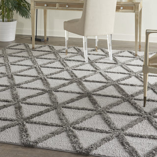 Nourison Melfi MLF01 Grey Area Rug