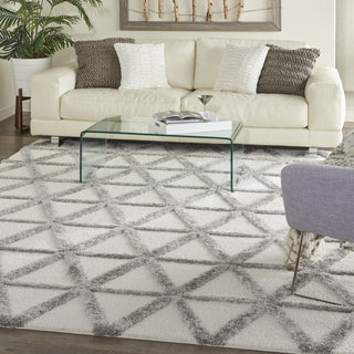 Nourison Melfi MLF01 Ivory/Grey Area Rug