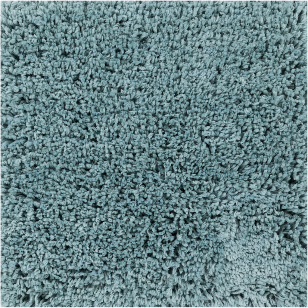 Surya Mellow MLW-9005 Sky Blue Shag Weave Area Rug 16'' Sample Swatch