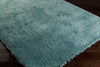 Surya Mellow MLW-9005 Sky Blue Shag Weave Area Rug Corner Shot