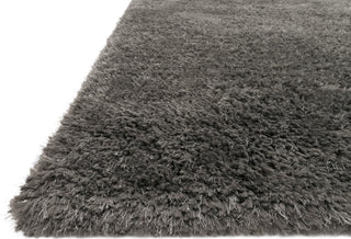 Loloi II Mila Shag MIL-01 Charcoal Area Rug Corner