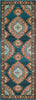 Surya Masala Market MMT-2311 Teal Burnt Orange Sea Foam Dark Brown Cream Khaki Bright Yellow Tan Rust Camel Area Rug Runner Image