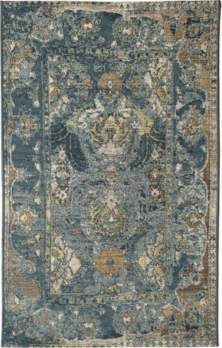 Trans Ocean Marina 8044/03 Kashan Blue Area Rug by Liora Manne