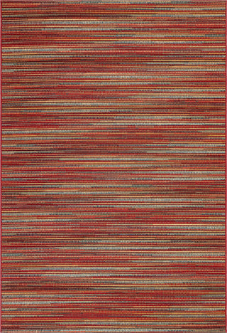 Trans Ocean Marina 8052/17 Stripes Red Area Rug by Liora Manne