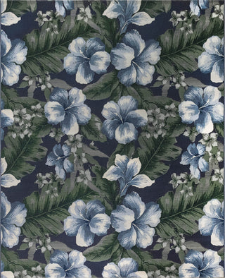 Trans Ocean Marina 8082/33 Floral Navy Area Rug by Liora Manne