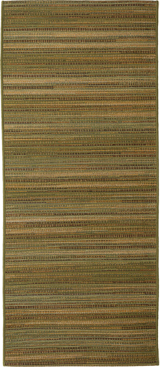 Trans Ocean Marina 8052/06 Stripes Green Area Rug by Liora Manne