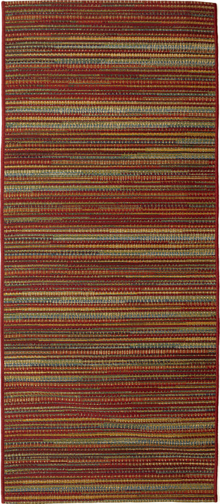 Trans Ocean Marina 8052/17 Stripes Red Area Rug by Liora Manne